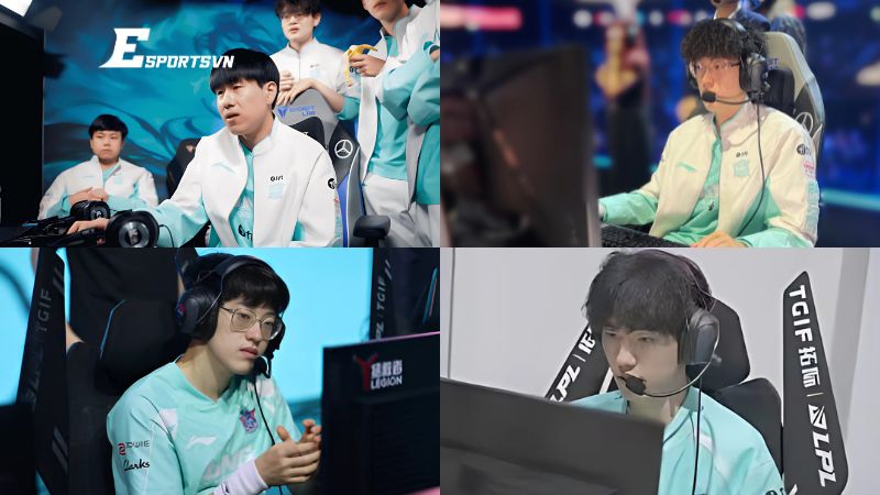 Hình ảnh đội tuyển LNG Esports thi đấu LMHT