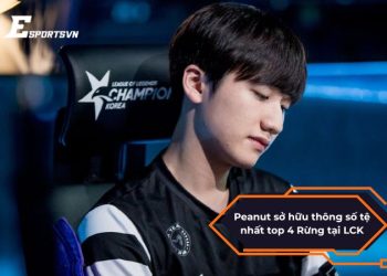 Peanut sở hữu thông số tệ nhất top 4 Rừng tại LCK, HLE lo sốt vó
