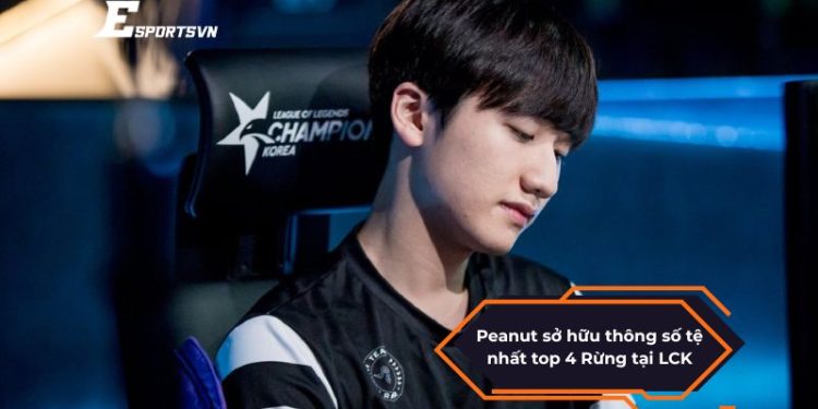 Peanut sở hữu thông số tệ nhất top 4 Rừng tại LCK, HLE lo sốt vó