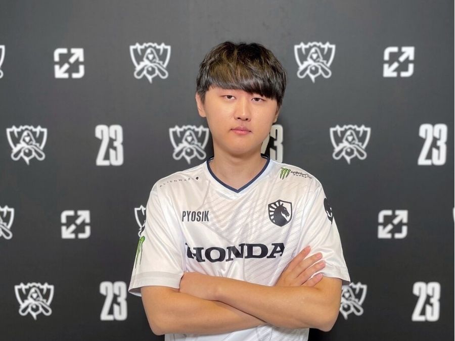 Pyosik mặc áo Team Liquid tại CKTG 2023