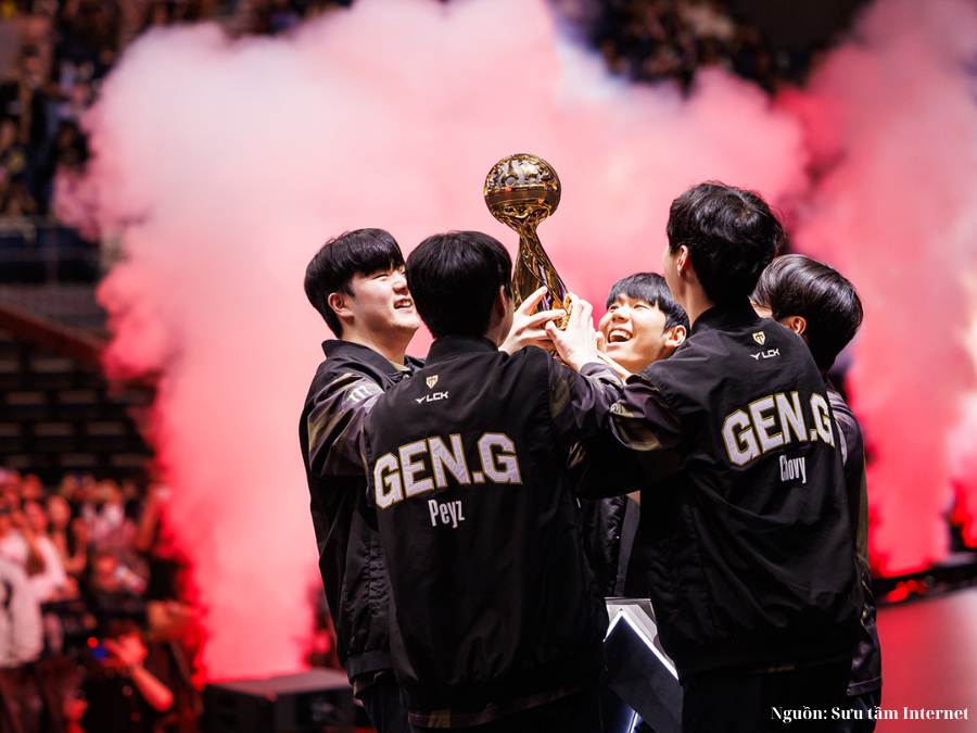 Khoảnh khắc Peyz ăn mừng chức vô địch MSI 2024 cùng Gen.G