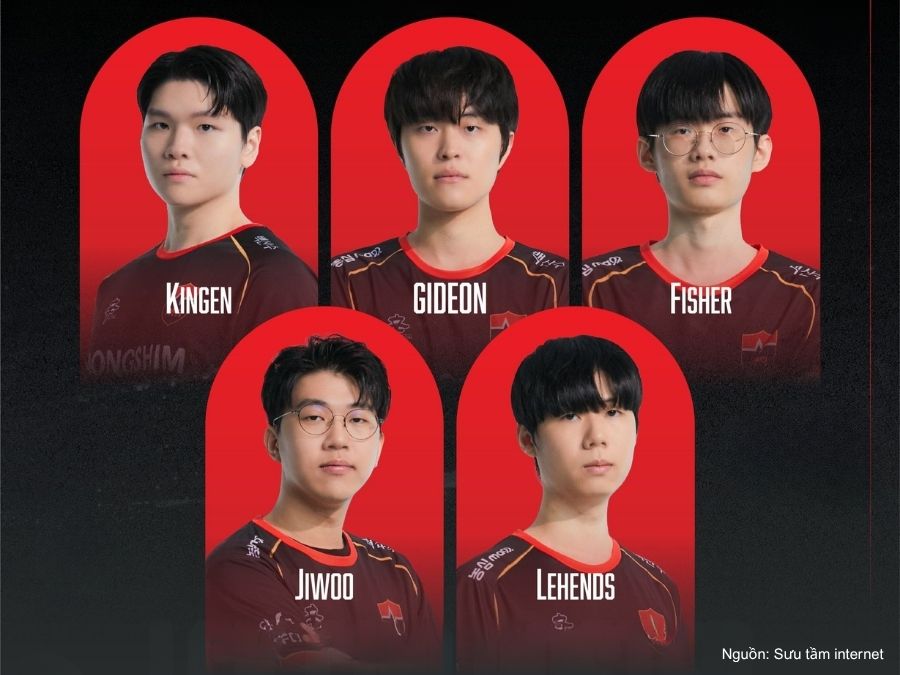 Đội hình thi đấu của Nongshim RedForce LCK 2025