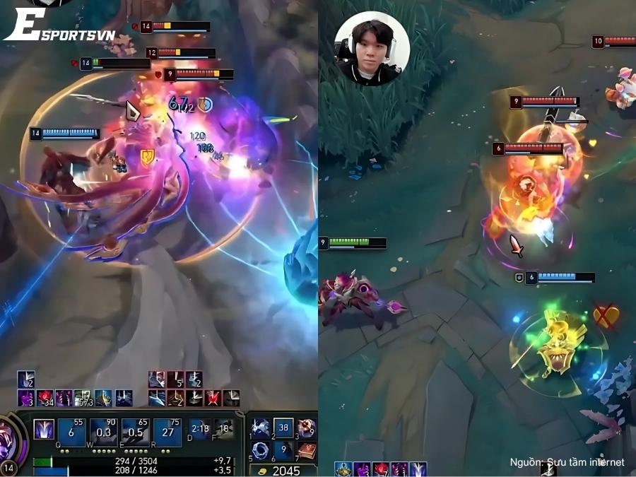Những pha giao tranh của tuyển thủ Kingen trên livestream giao lưu
