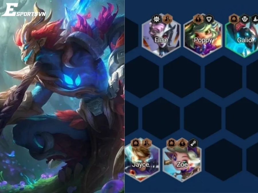 Đội hình Wukong Pháo Thủ DTCL reroll mạnh mẽ (Nguồn: Internet)